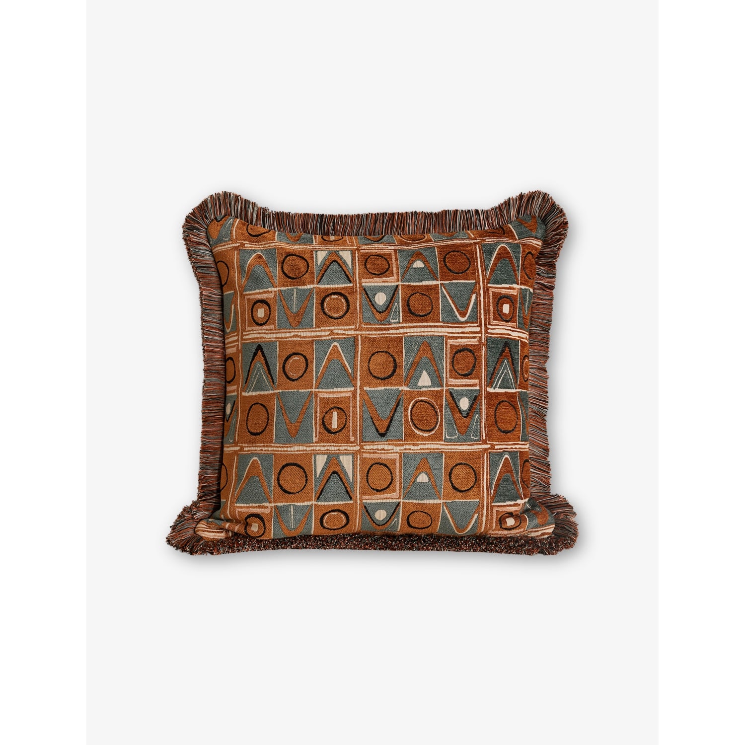 Soho Home Lumi square woven cushion 50cm, imported from the UK