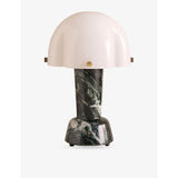 Rio Portable Marble and Glass Lamp 27cm - Carrara Marble
