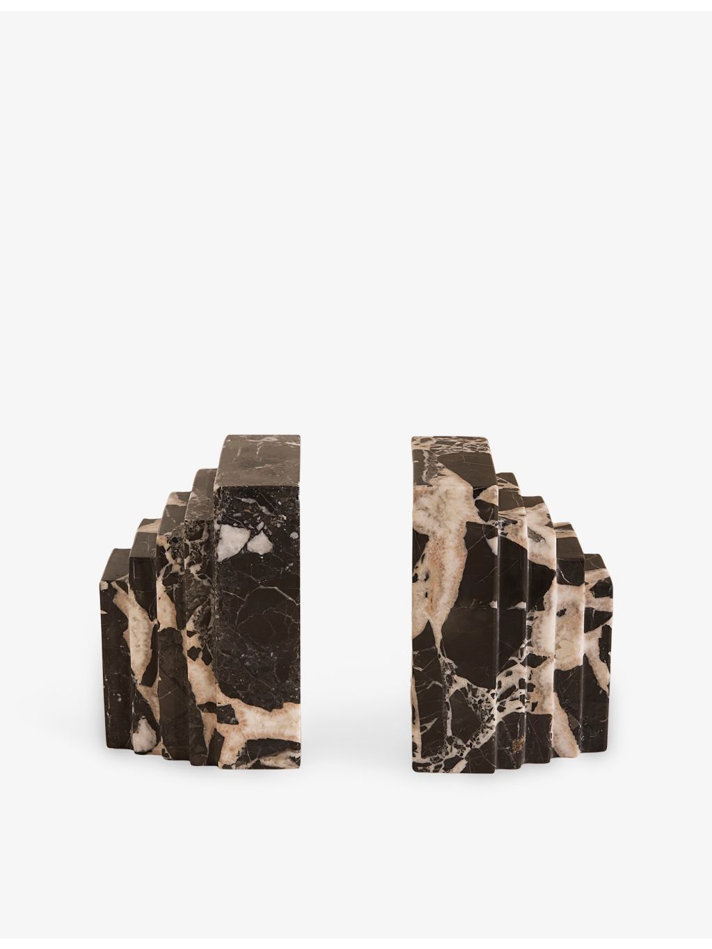 Soho Home Lola marble bookends 14cm, imported from the UK
