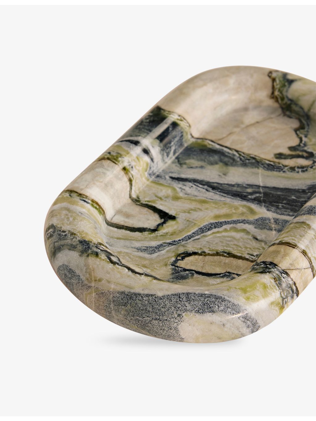 Soho Home Adley marble tray 23cm, imported from the UK