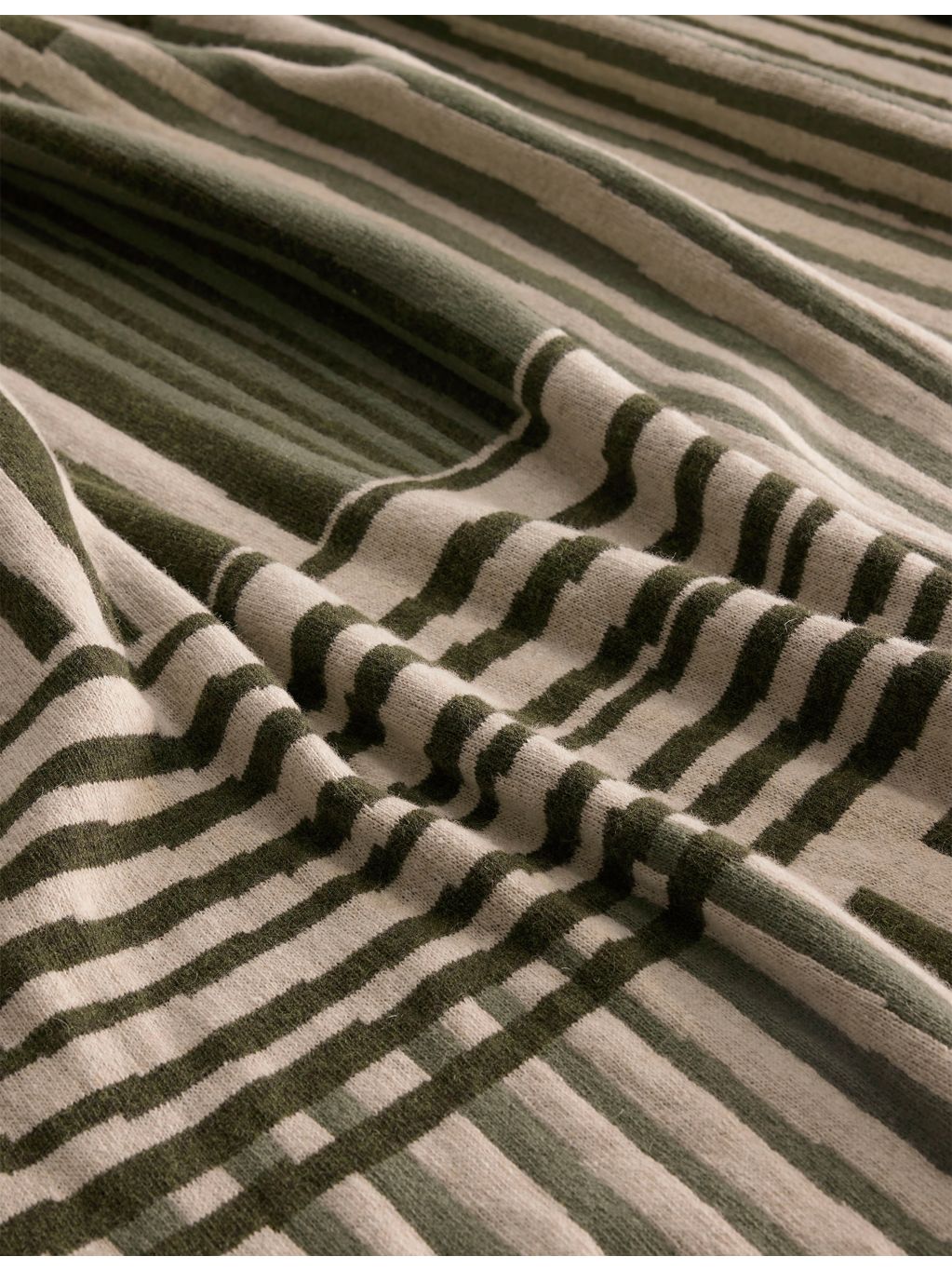 Soho Home striped wool-blend throw 140 x 200cm - British product