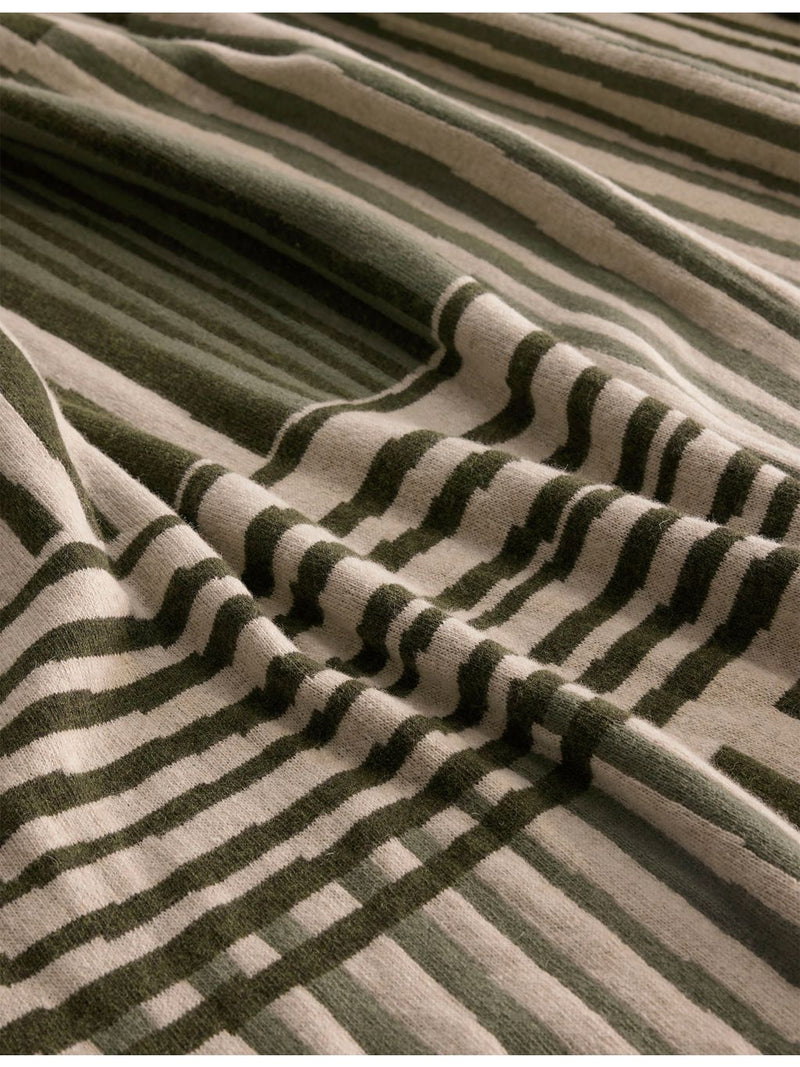 Soho Home striped wool-blend throw 140 x 200cm - British product