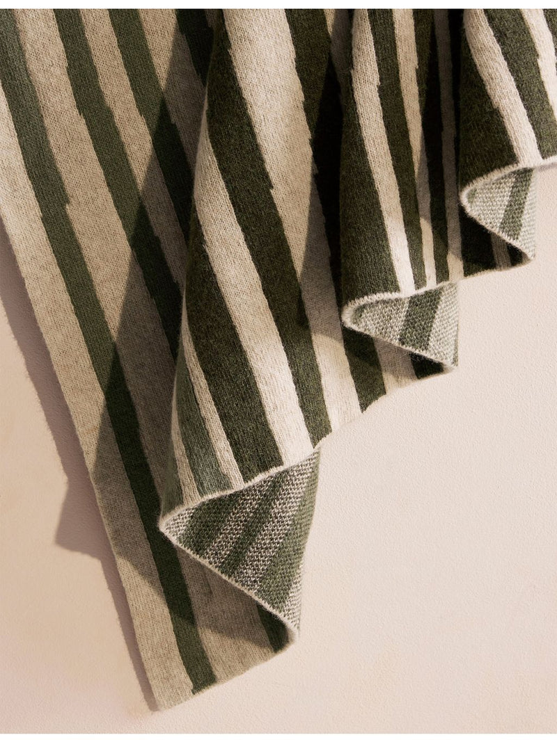 Soho Home striped wool-blend throw 140 x 200cm - British product