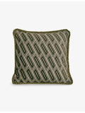 Soho Home Vende olive woven cushion 50cm (British brand)