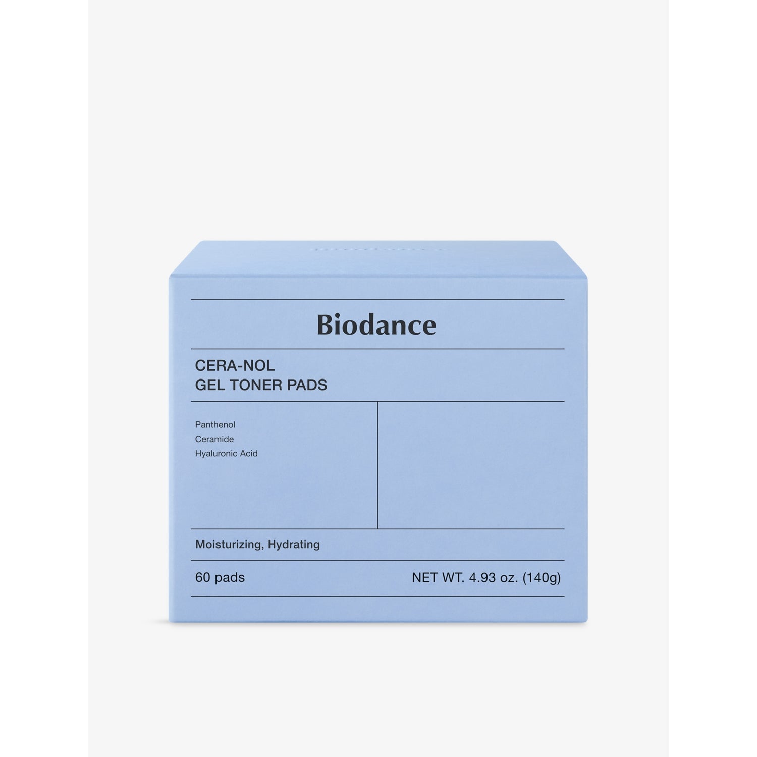 Biodance Cera-nol gel toner pads 60 pads 140g, imported from the UK