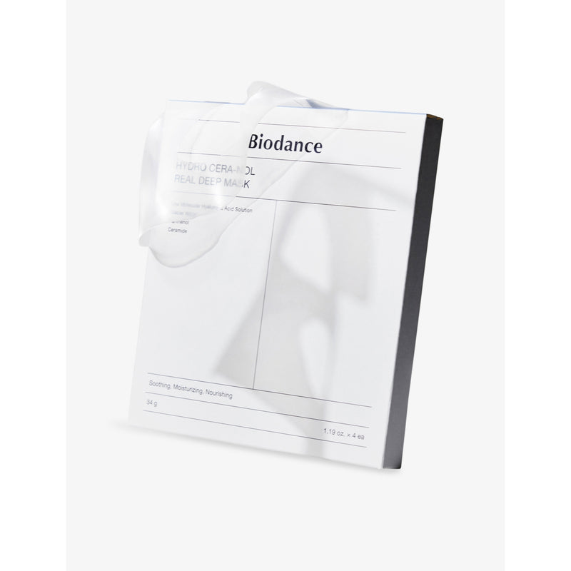 Biodance Hydro Cera-nol face mask pack of four, UK version