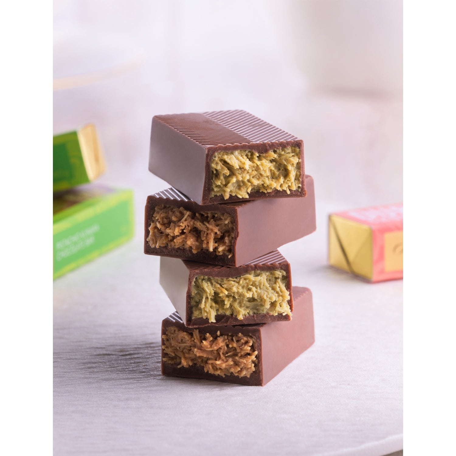 Bateel Dubai chocolate bars, six pack 240g, UK version