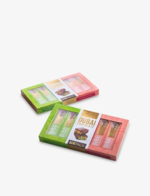 Bateel Dubai chocolate bars, six pack 240g, UK version