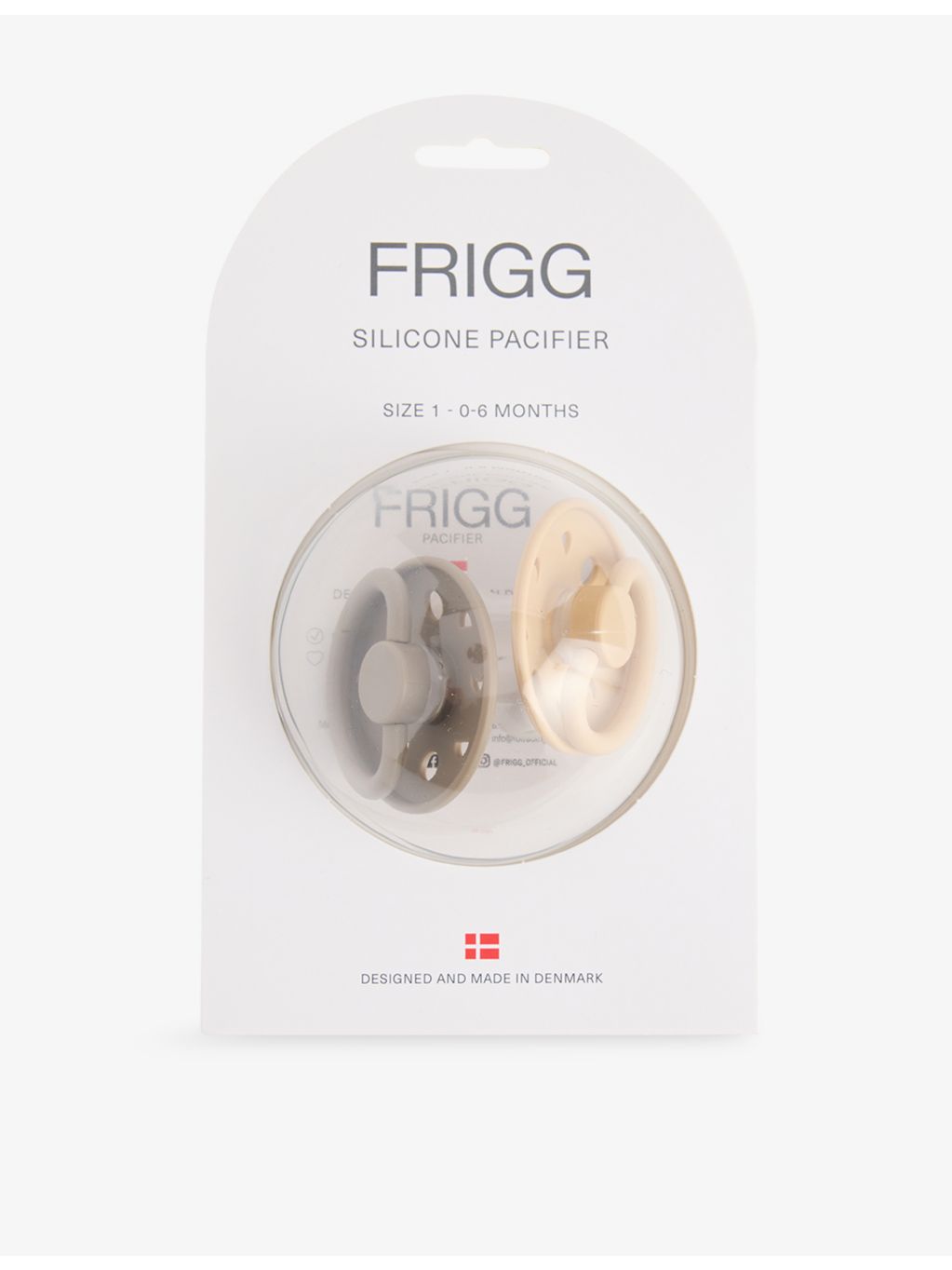 Mushie and Frigg Moon silicone pacifier set 0-6 months - British product