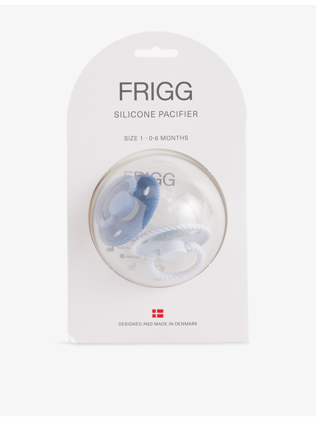 Mushie x FRIGG rope pacifier two-pack Size 1, imported from the UK