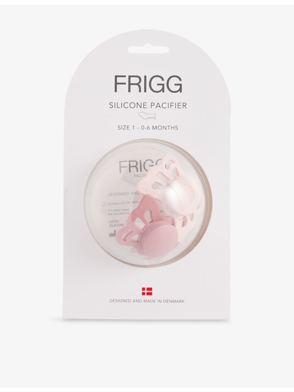 Mushie x FRIGG silicone pacifier 2-pack 0-6 months, imported from the UK