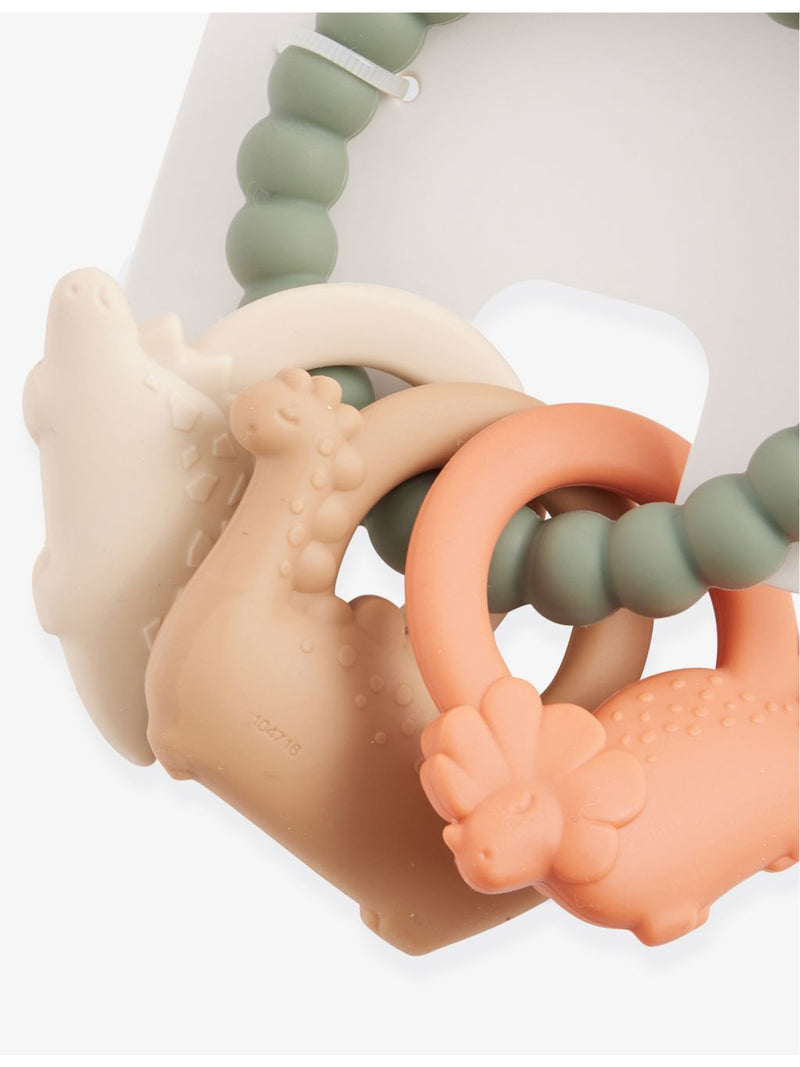 Mushie Dino teething ring 12cm, imported from the UK
