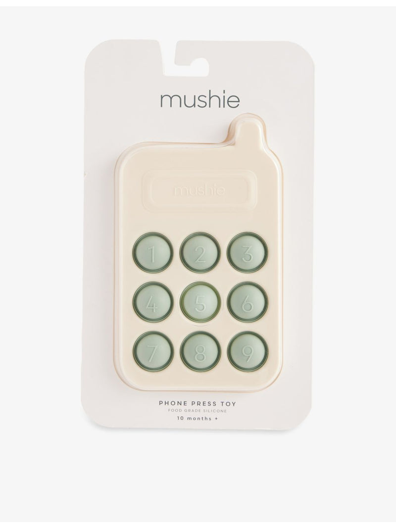 Mushie silicone press phone toy 13cm, UK version