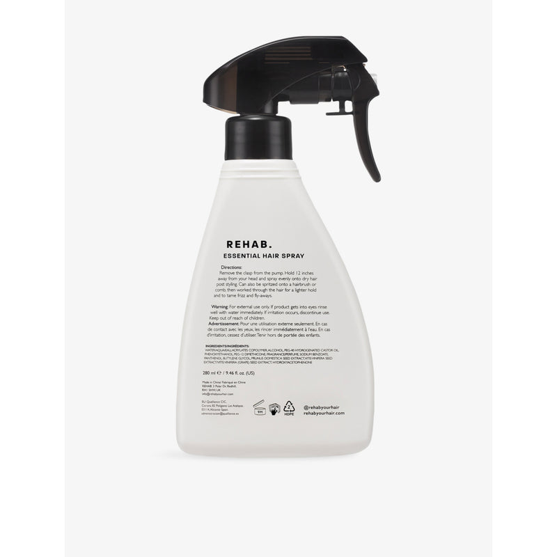 REHAB Essential Hairspray 280ml for all hair types, UK version