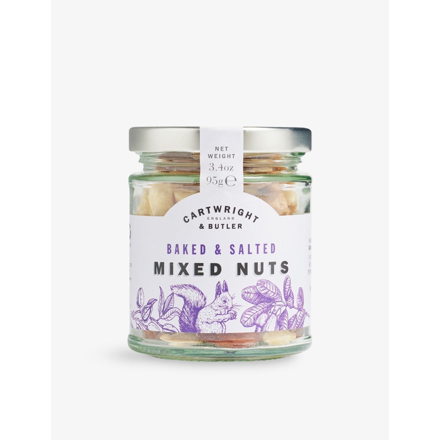 Cartwright & Butler baked salted mixed nuts 95g, imported from the UK