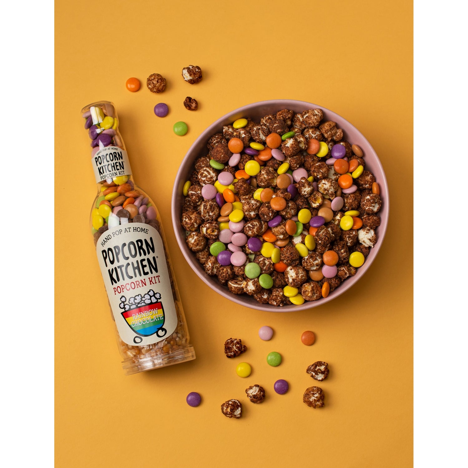 Popcorn Kitchen rainbow chocolate popcorn kit, UK version