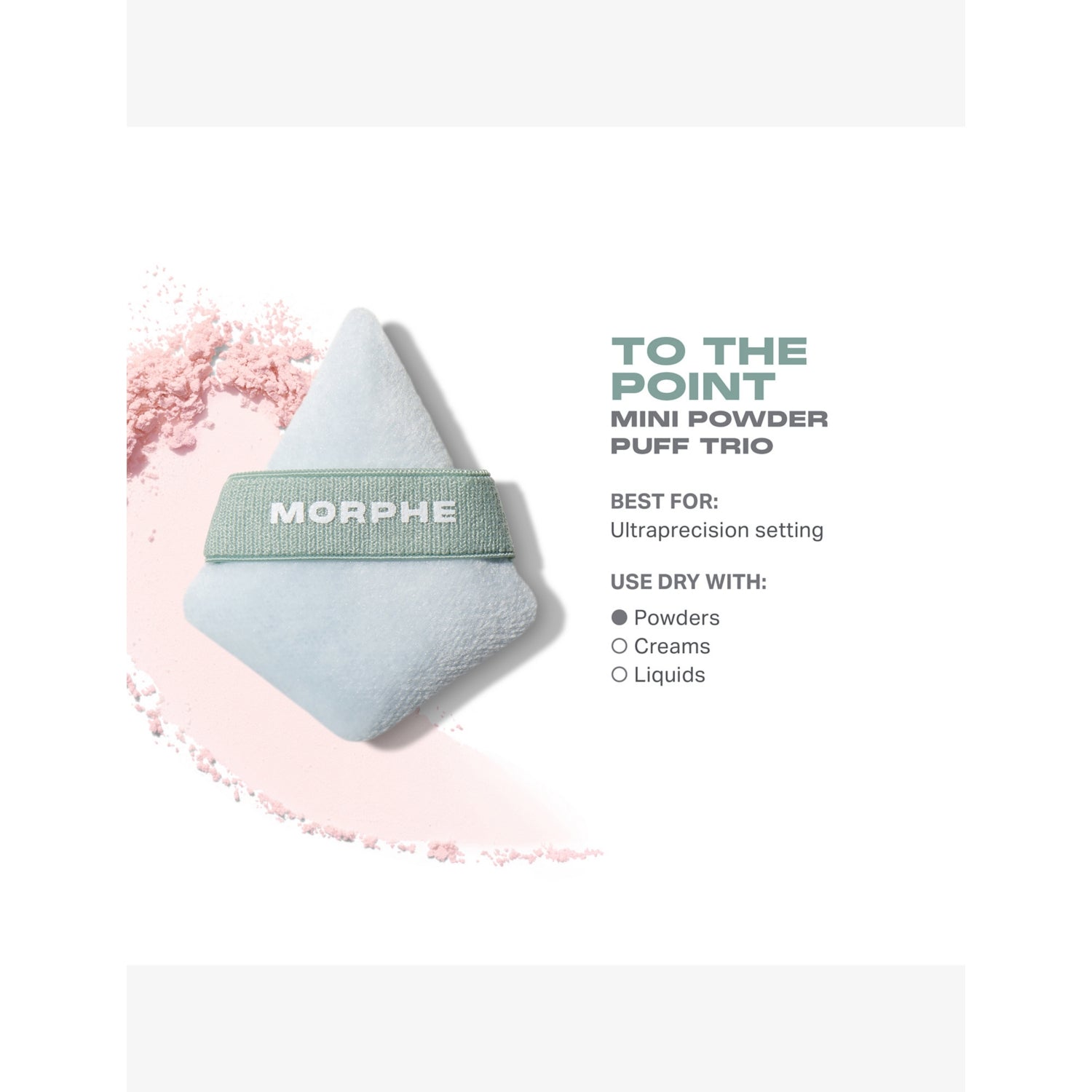 Morphe To The Point mini powder puff trio - British product