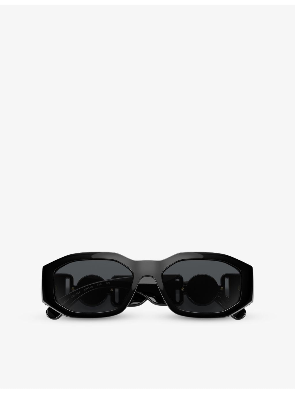 Versace rectangular acetate sunglasses with tinted lenses, UK version