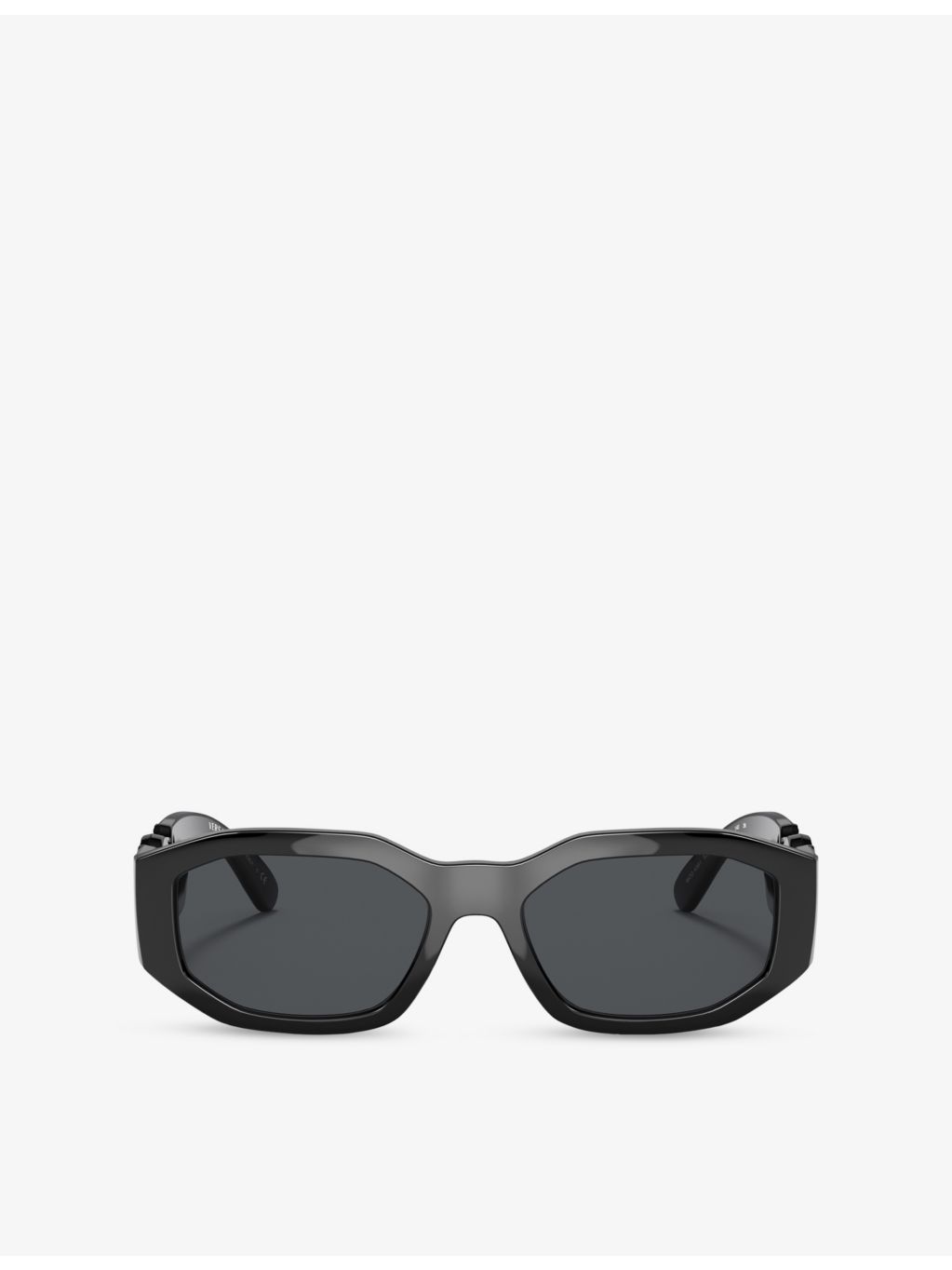 Versace rectangular acetate sunglasses with tinted lenses, UK version