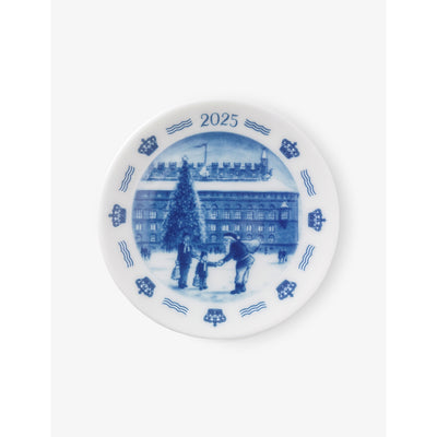 selfridges Royal Copenhagen Christmas in Copenhagen 2025 Porcelain Plate 8.5cm- Buy online at McGrocer
