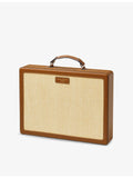 Aspinal of London raffia backgammon set - British product