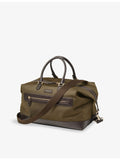 Aspinal of London woven duffle bag with leather trims (British brand)