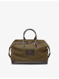 Aspinal of London woven duffle bag with leather trims (British brand)