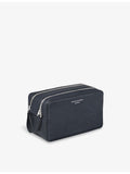 Aspinal of London Mount Street Double Zip leather wash bag, imported from the UK