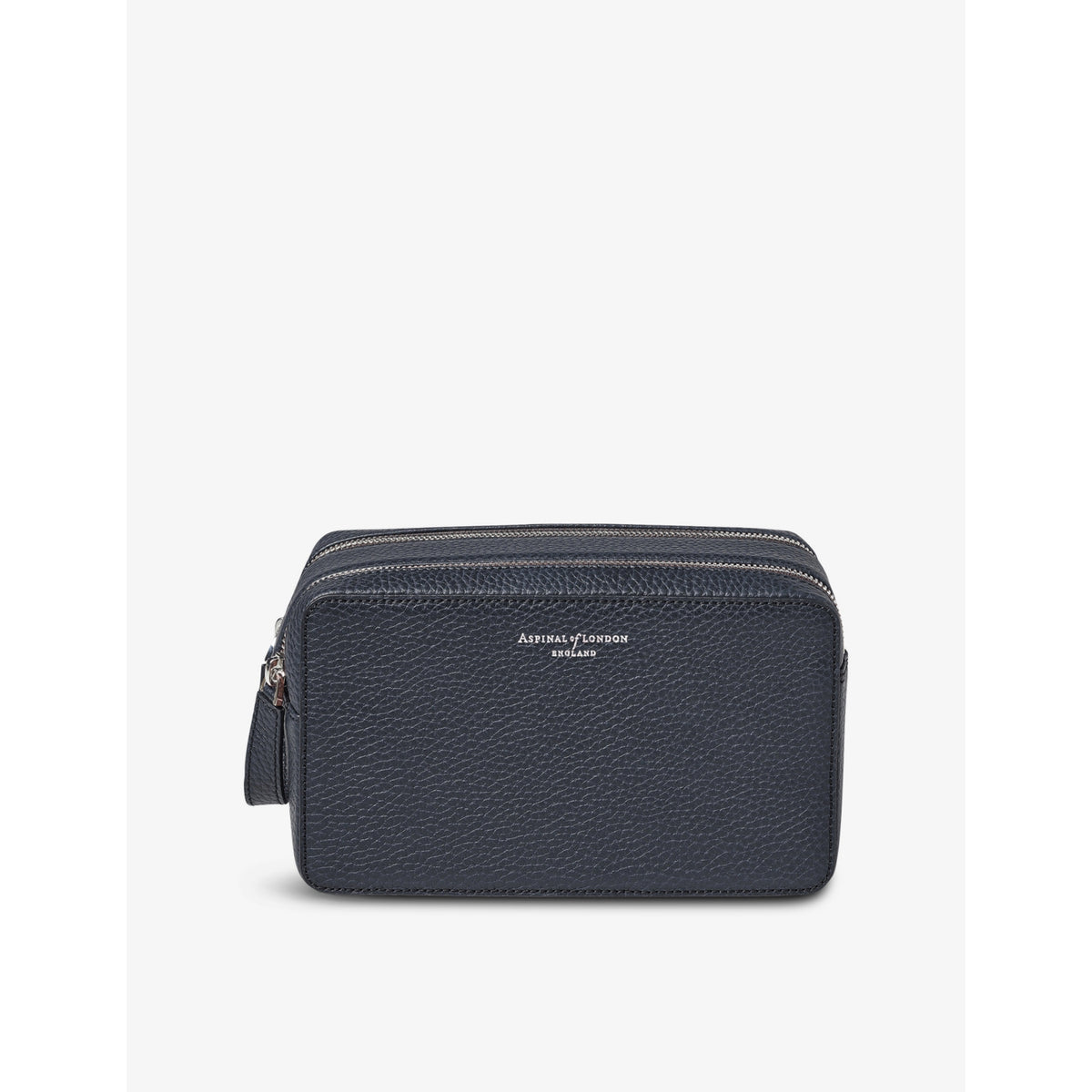 Aspinal Of London Mount Street Double Zip Leather Wash Bag