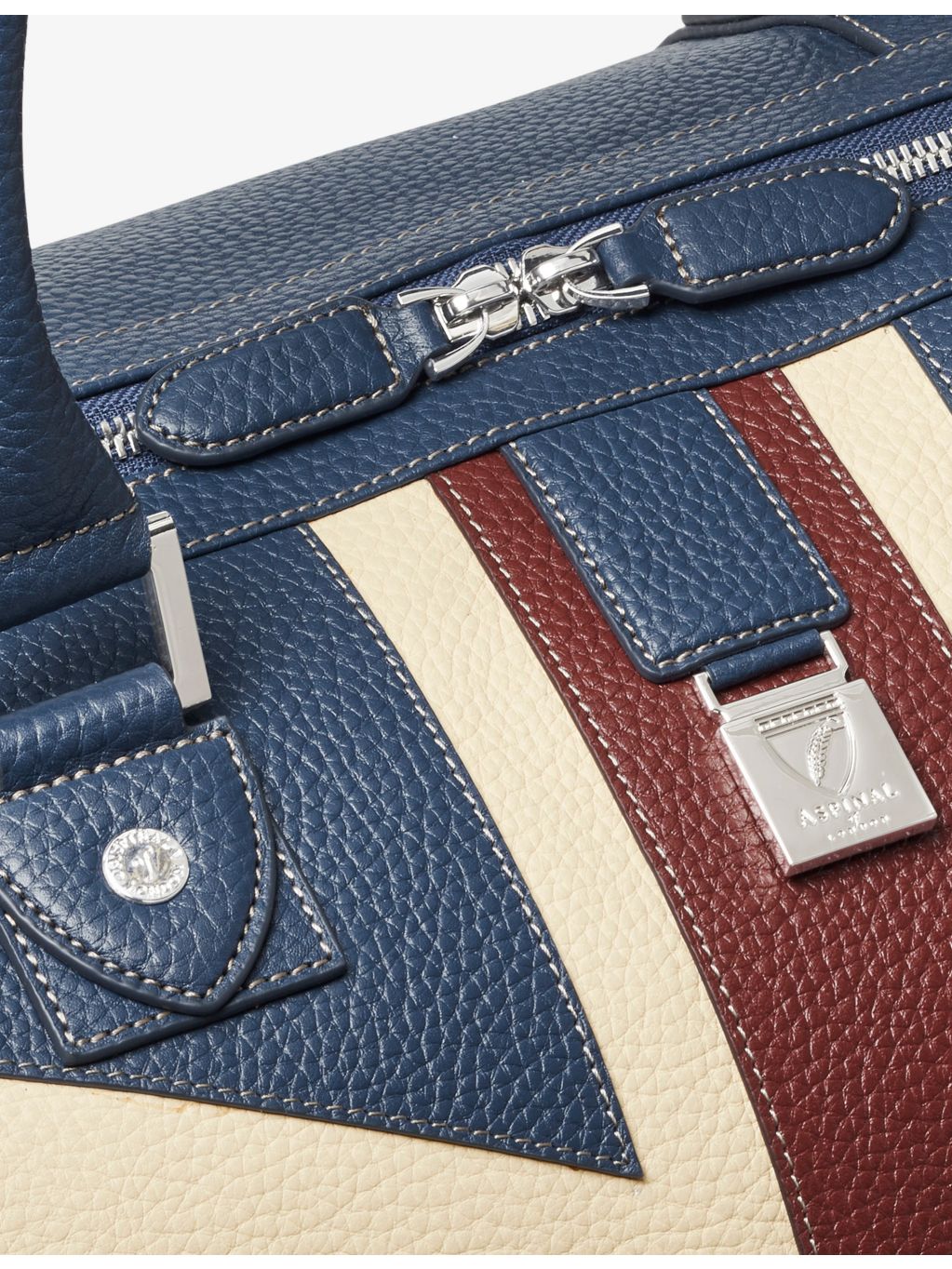 Aspinal of London Boston Brit leather travel bag - British product