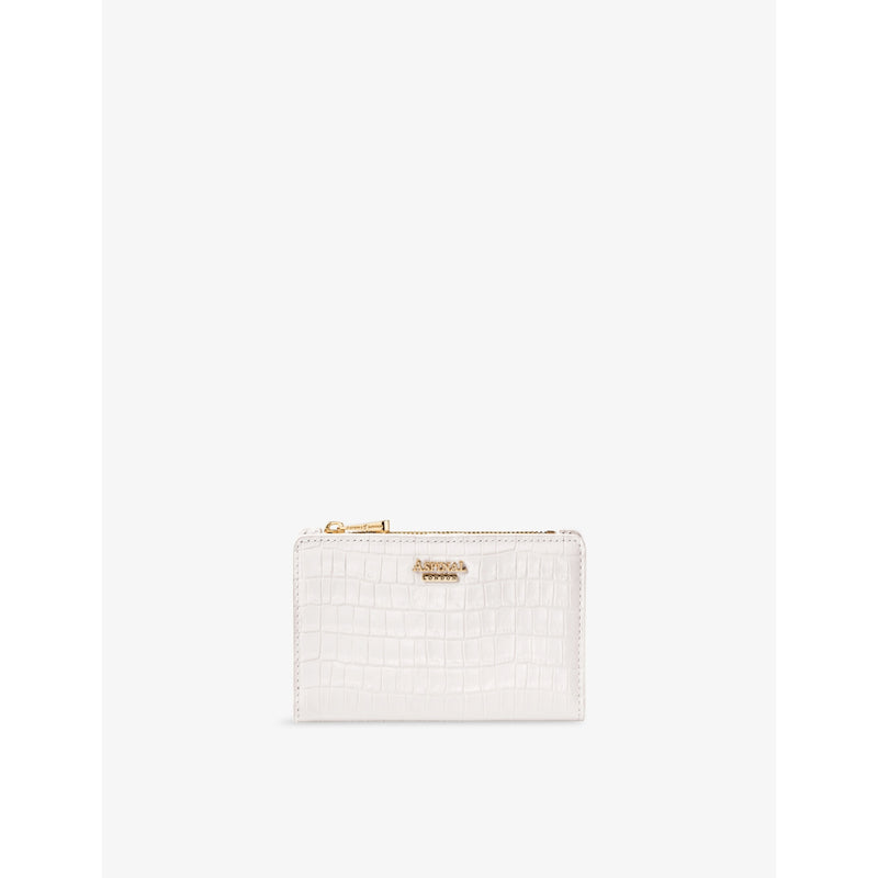 Mayfair Coin & Card Leather Wallet - CHALK WHITE