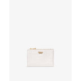 Mayfair Coin & Card Leather Wallet - CHALK WHITE