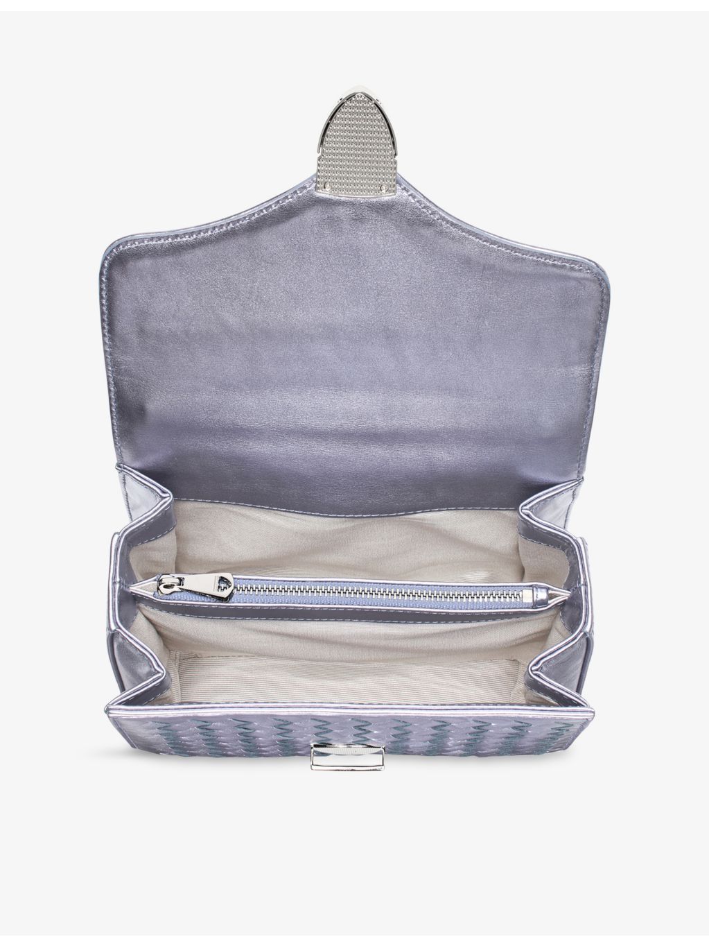 Aspinal of London Mayfair Midi woven leather top-handle bag (British brand)