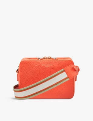 Aspinal of London Camera Grained Leather Crossbody Bag