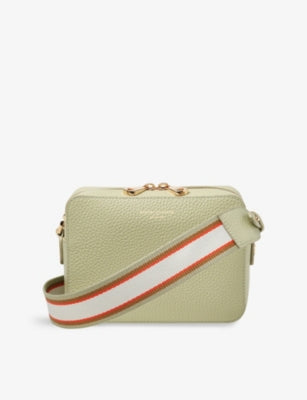 Aspinal of London Camera Grained Leather Crossbody Bag