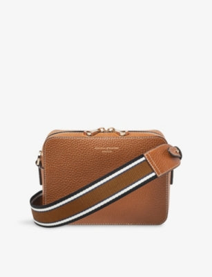 Aspinal of London Camera Grained Leather Crossbody Bag