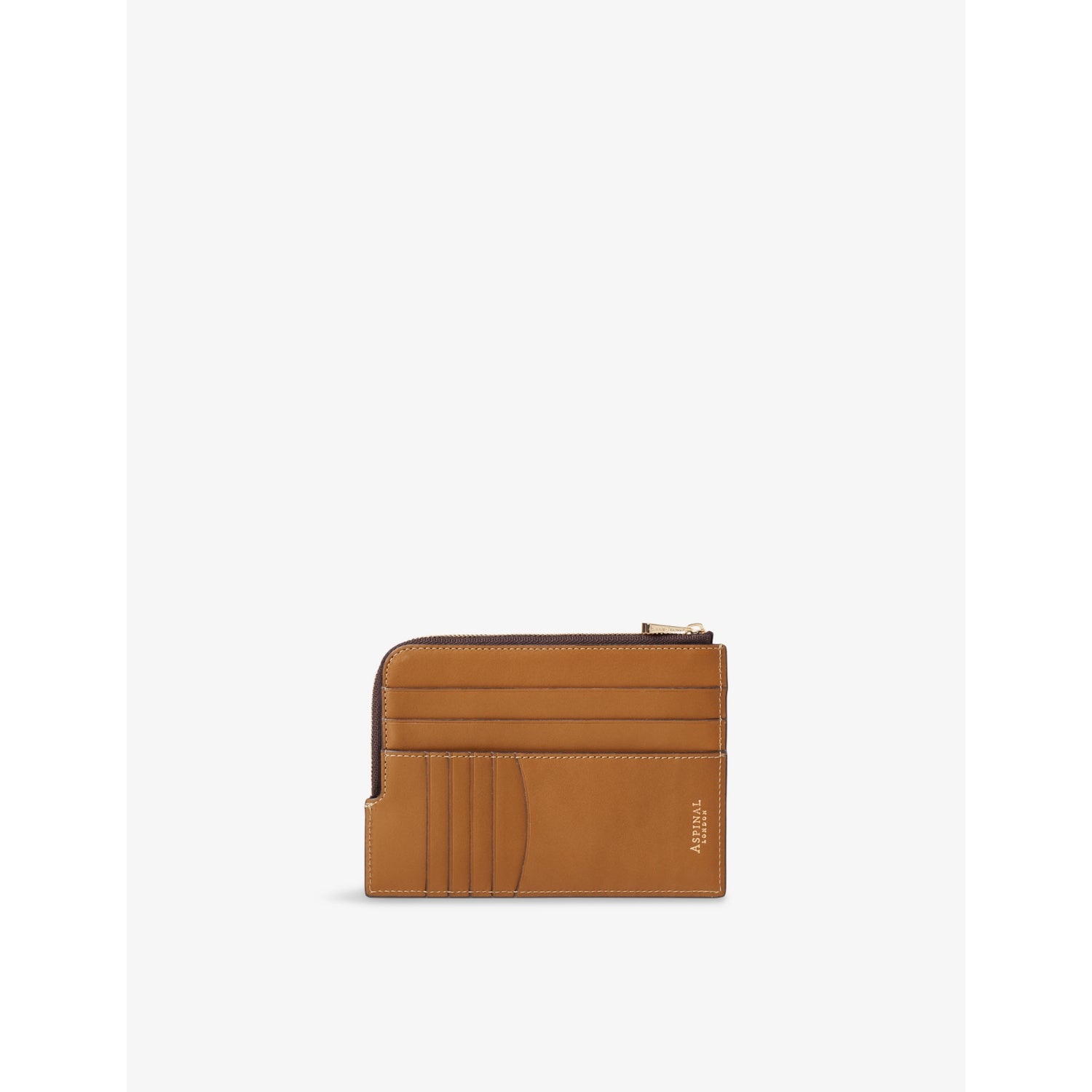 Aspinal of London travel zipped leather wallet (British brand)