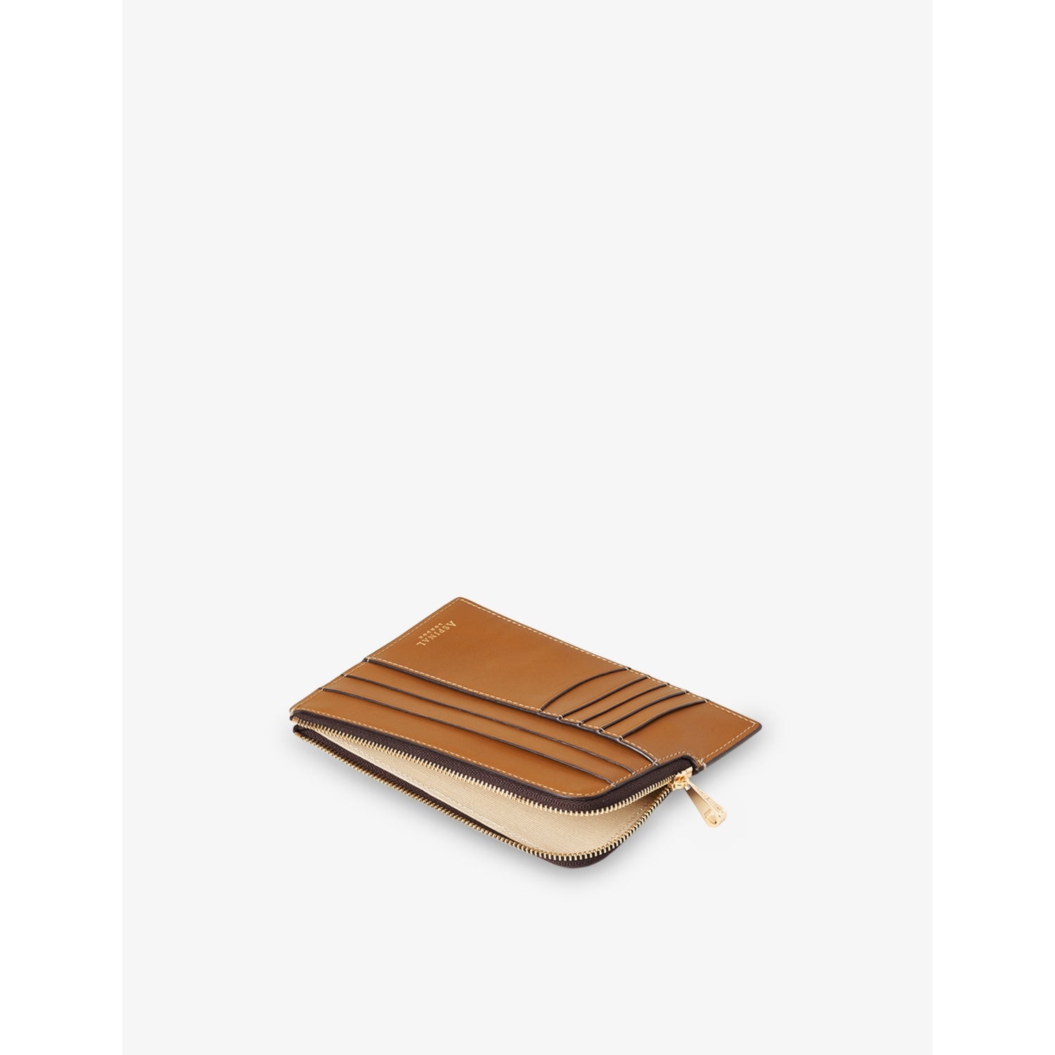 Aspinal of London travel zipped leather wallet (British brand)