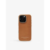 Logo-Embossed Leather iPhone 16 Phone Case - CAPRI BLUE
