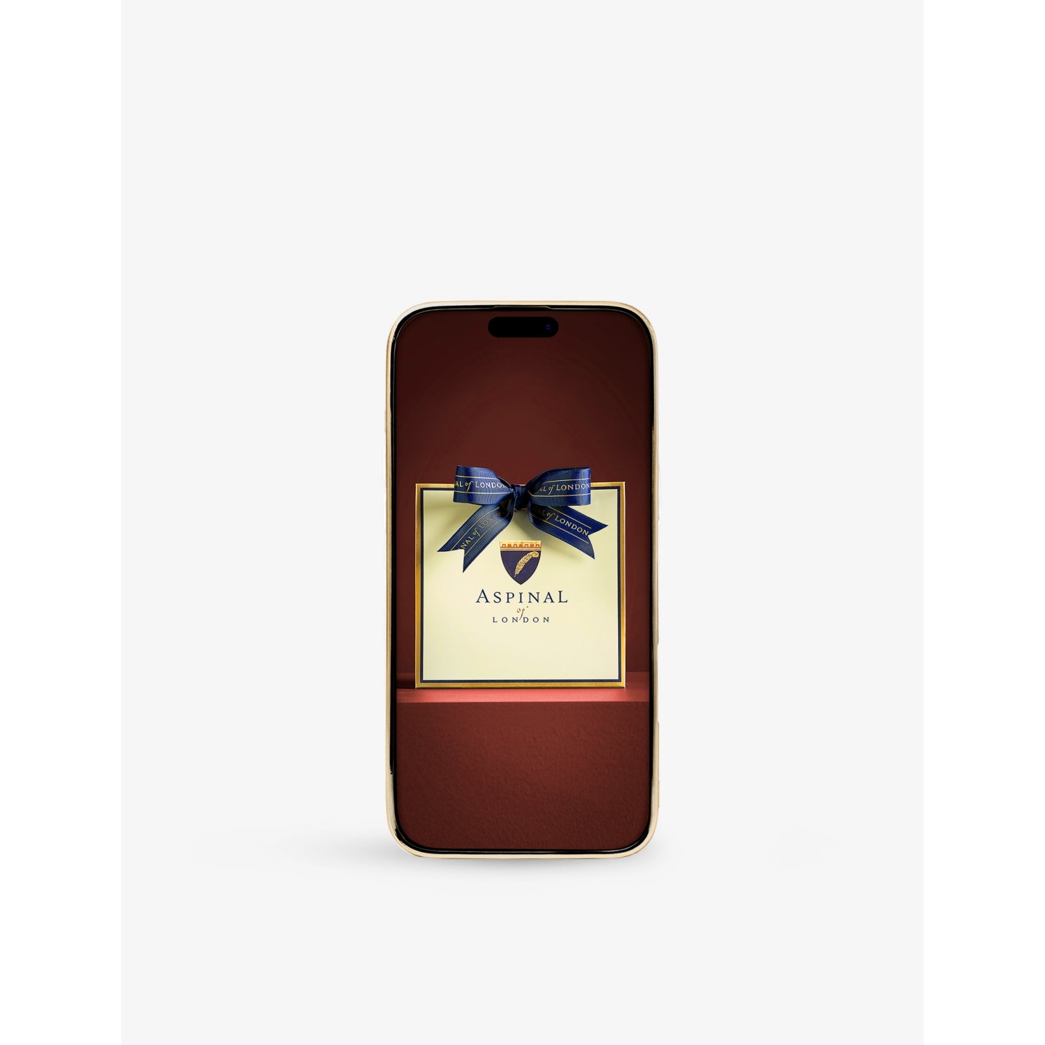 Aspinal of London logo-embossed leather phone case iPhone 16 Max - British product