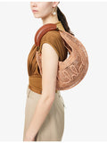 Chloé summer banana raffia hobo bag with gold hardware (British brand)