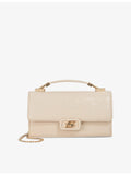 Dune lizard-embossed faux-leather top-handle bag - British product