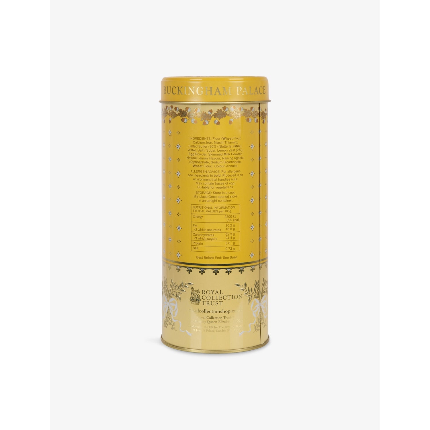 Buckingham Palace lemon biscuit tin 250g, imported from the UK