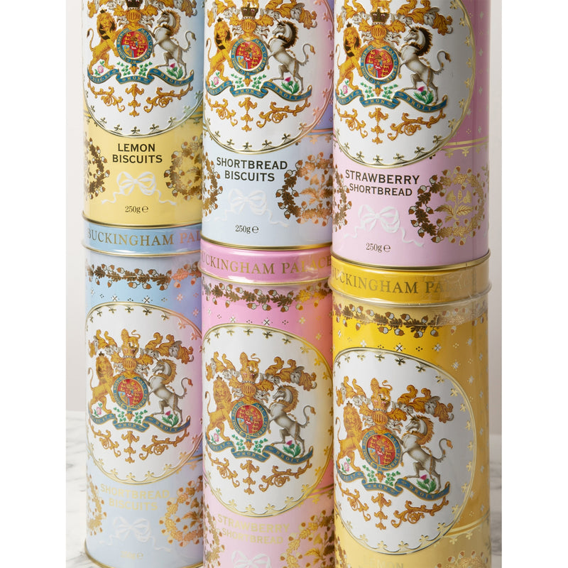 Buckingham Palace lemon biscuit tin 250g, imported from the UK