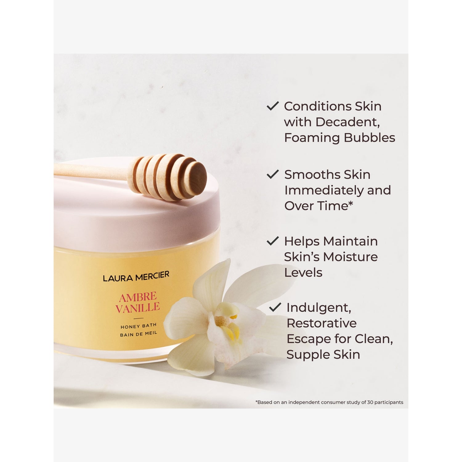Laura Mercier Ambre Vanille honey bath 250ml - British product