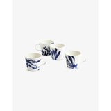 Royal Doulton porcelain mugs Pacific Blue set of four (British brand)