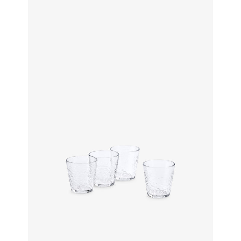 Royal Doulton 1815 Pacific clear tumbler glasses set of four (British brand)