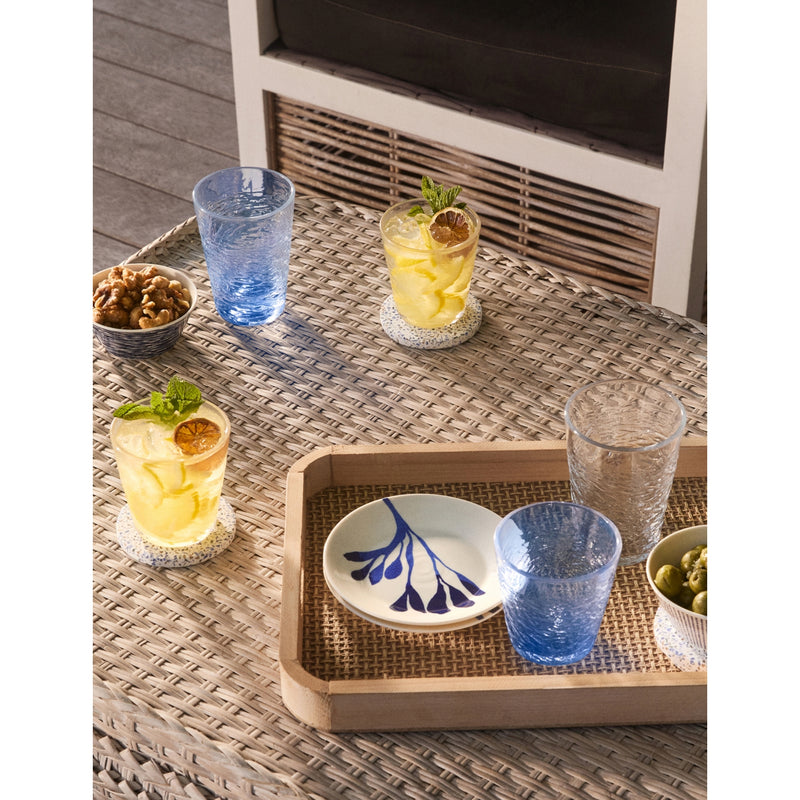 Royal Doulton 1815 Pacific clear tumbler glasses set of four (British brand)