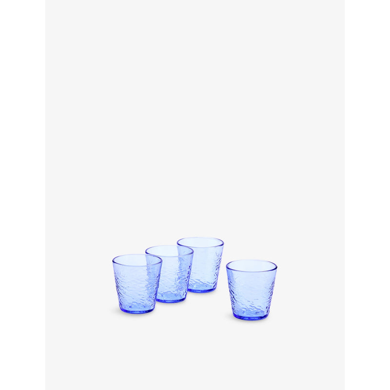 Royal Doulton Pacific Blue tumbler glasses set of four, UK version