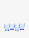 Royal Doulton Pacific Blue tumbler glasses set of four, UK version